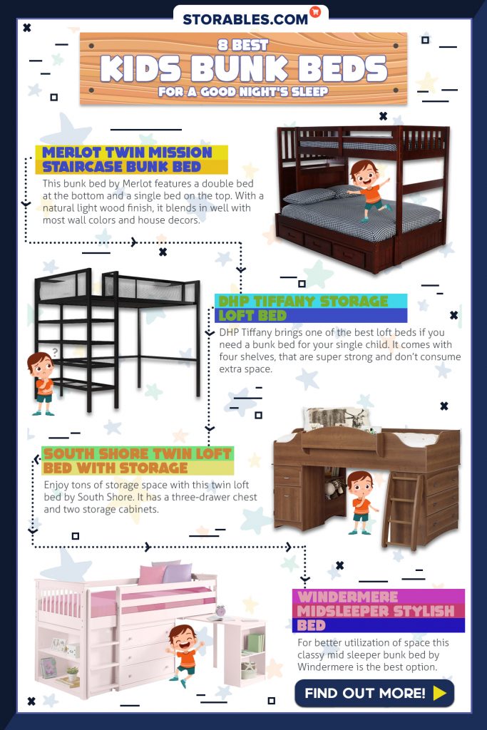 8 Best Kids Bunk Beds For A Good Night’s Sleep - Infographics
