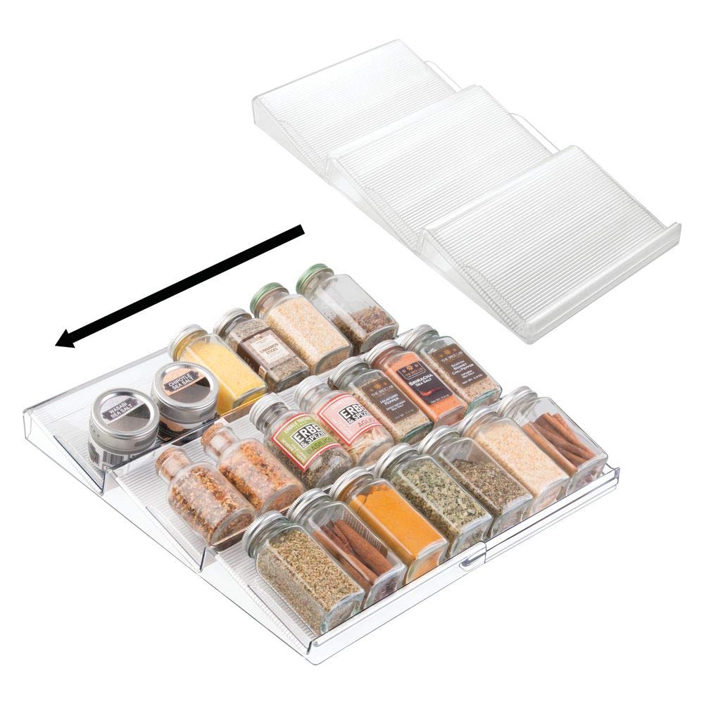 Clear Linus Expanding InDrawer Spice Organizer Storables