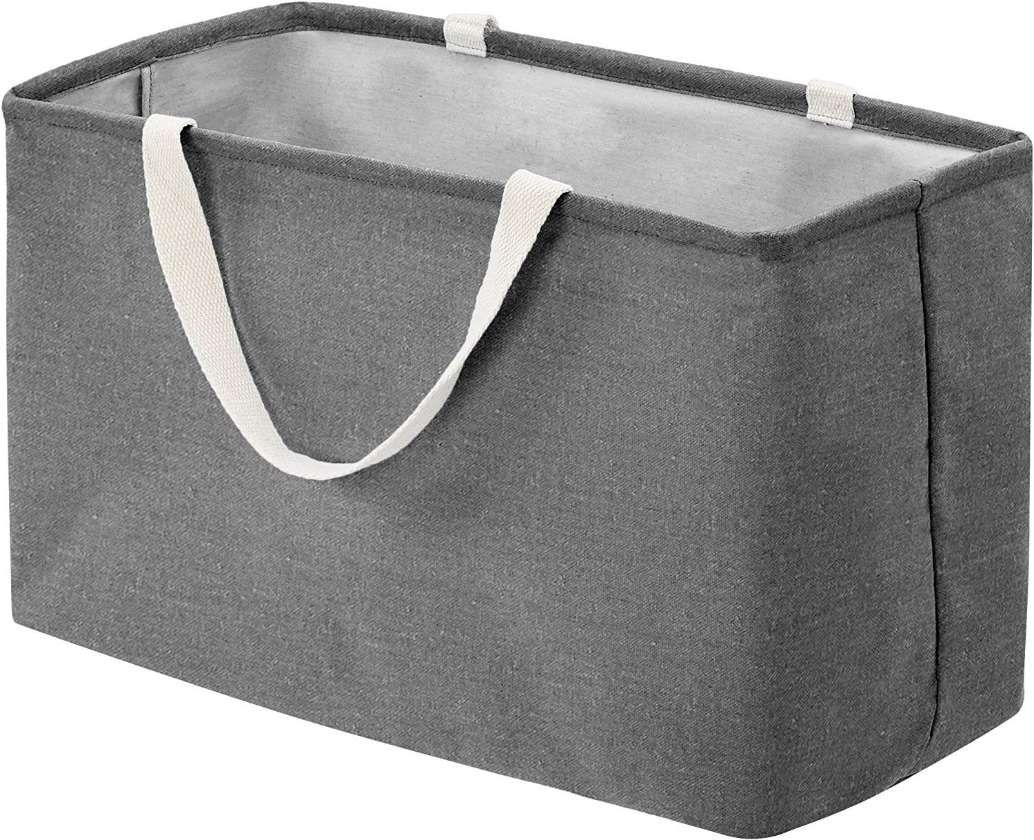 Large Gray 13 Inch x 22 Inch EcoFabric Bin Storables