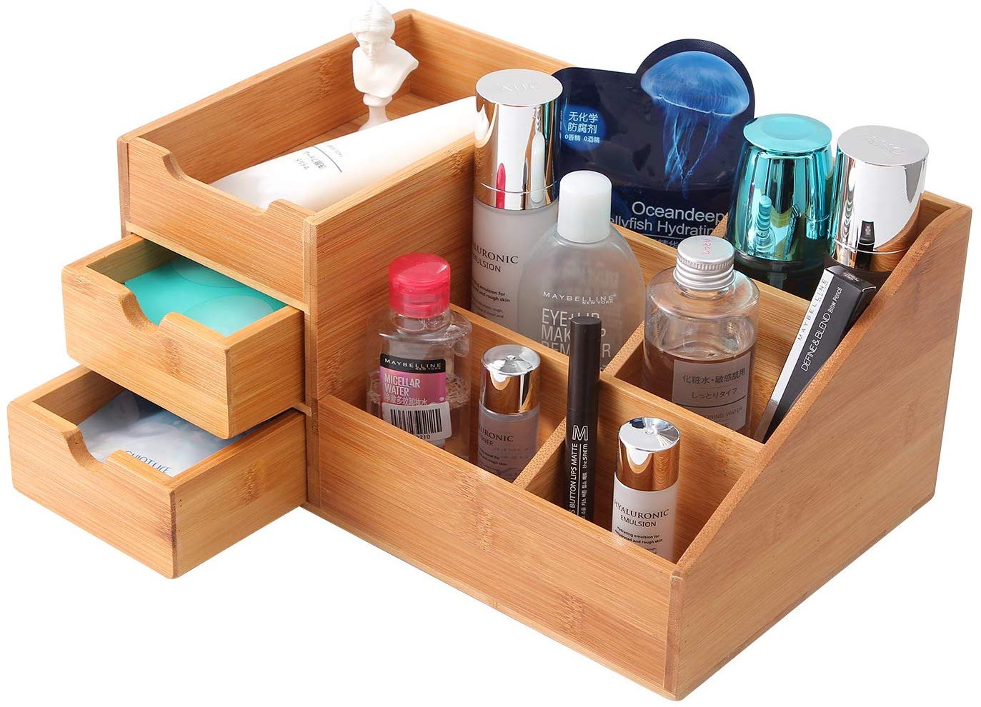 Professional Wood Countertop Makeup Organizer Storables