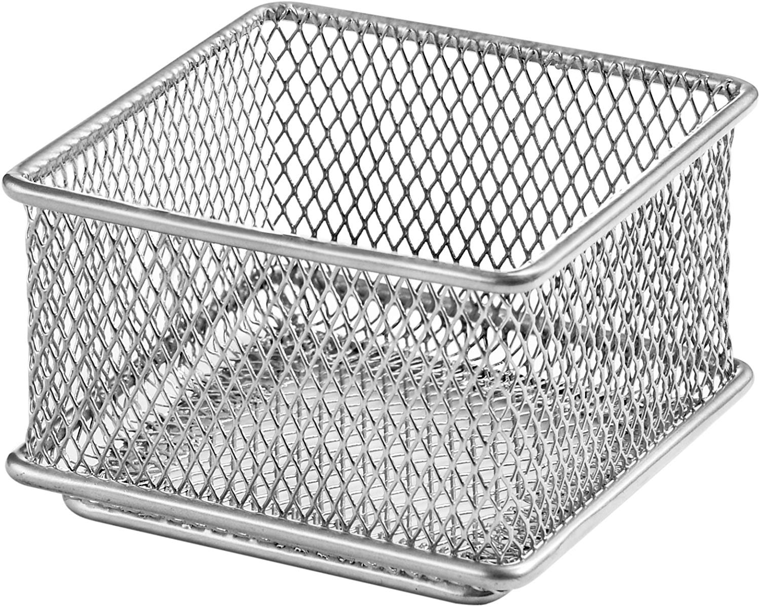 Bronze Flexible Storage Basket with Open Front Design Metal Wire Basket with Handles mDesign Set of 4 All-Purpose Basket 