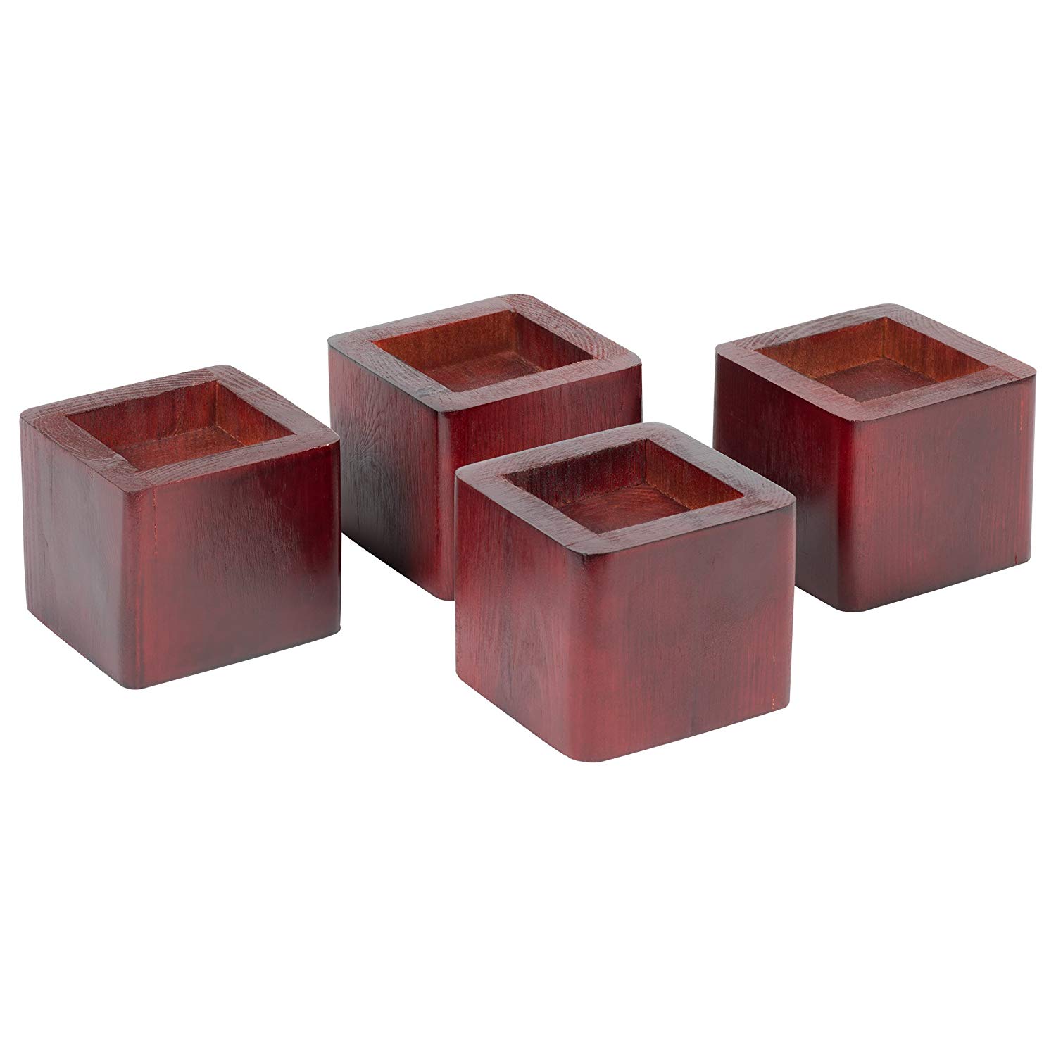 Stackable Mahogany Bed Risers Storables