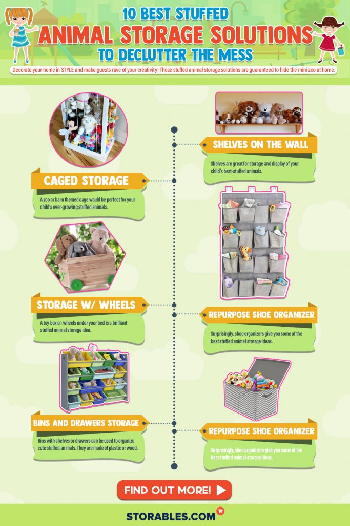 10 Best Stuffed Animal Storage Solutions To Declutter The Mess - Infographics R