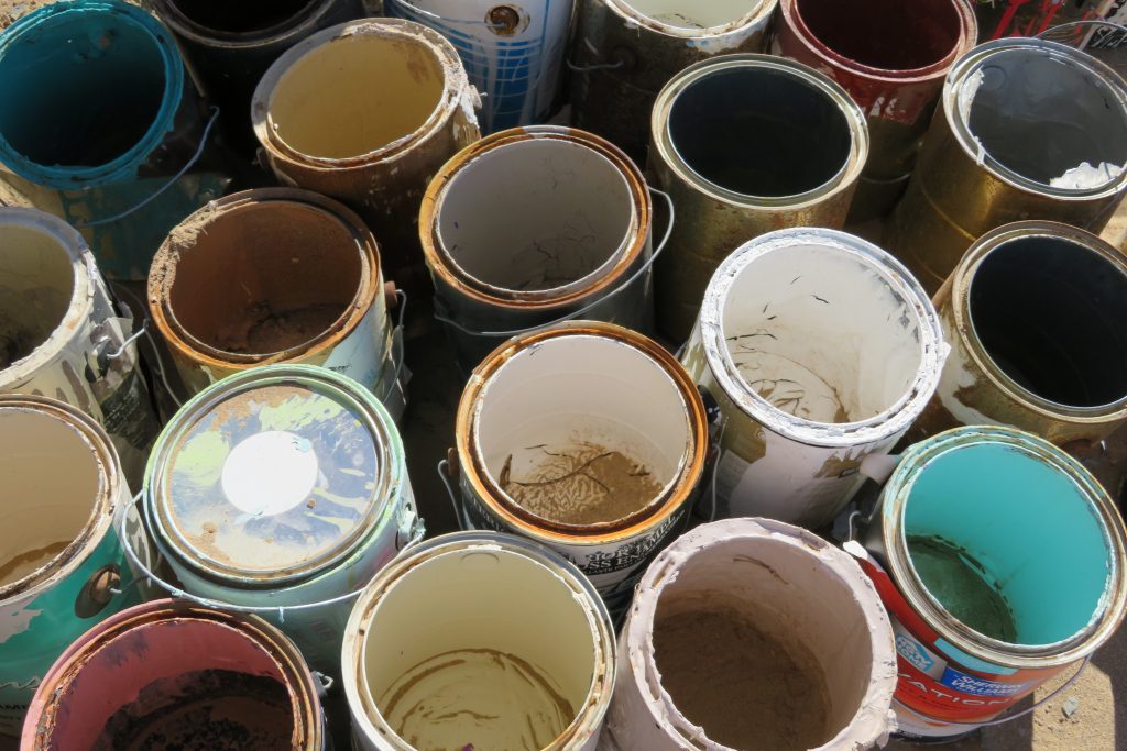 Empty Paint Cans