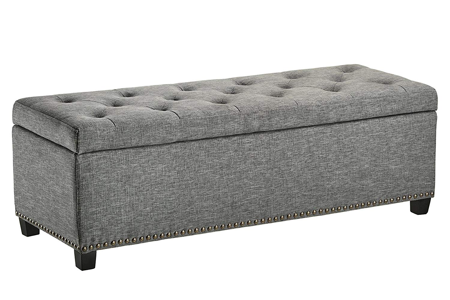 First Hill Thomas Rectangular Storage, Long Leather Ottoman Bench