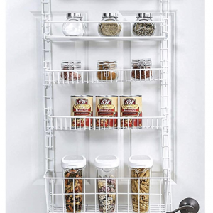 Over Door Adjustable Pantry Organizer Rack Storables