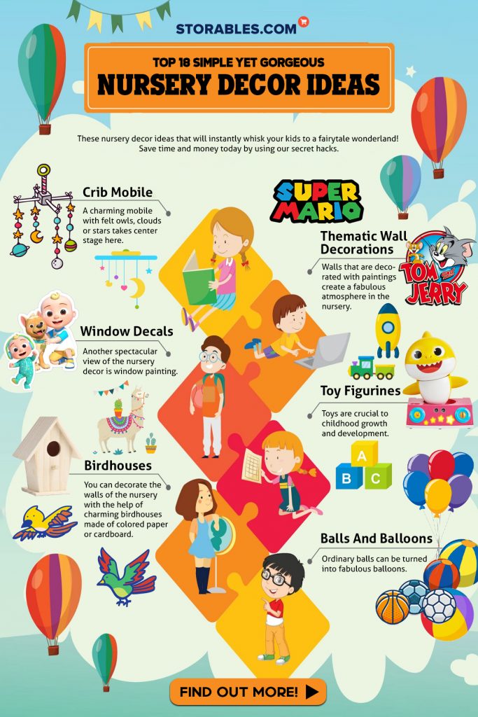 Top 18 Simple Yet Gorgeous Nursery Decor Ideas - Infographics