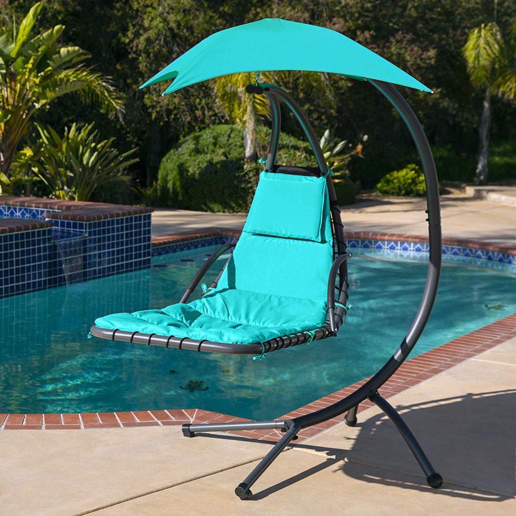  Best Choice Products Outdoor Hanging Curved Chaise