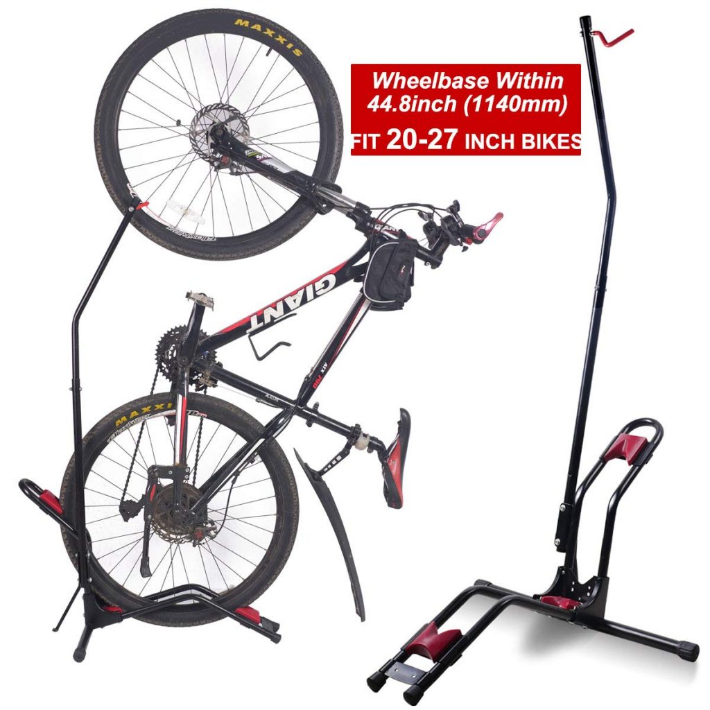Bike Floor Stand Bike Rack for Vertical/Horizontal Indoor Bike Storage Durable