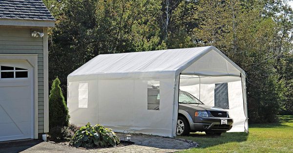 Shelter logic portable garage 1