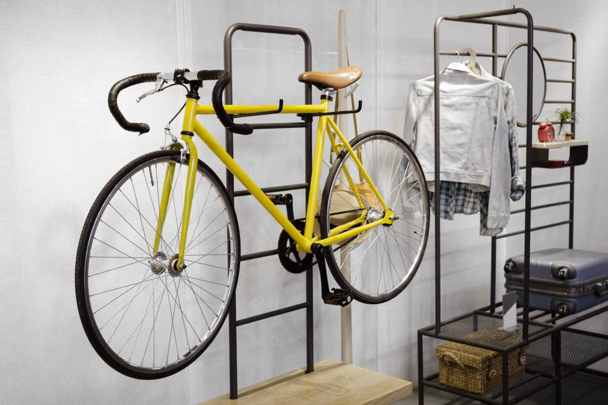 wall bicycle racks small spaces