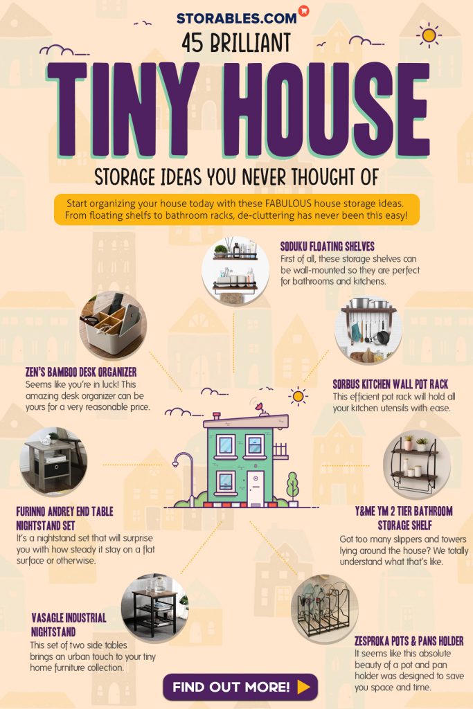 45 Brilliant Tiny House Storage Ideas You Never Thought Of - Infographics