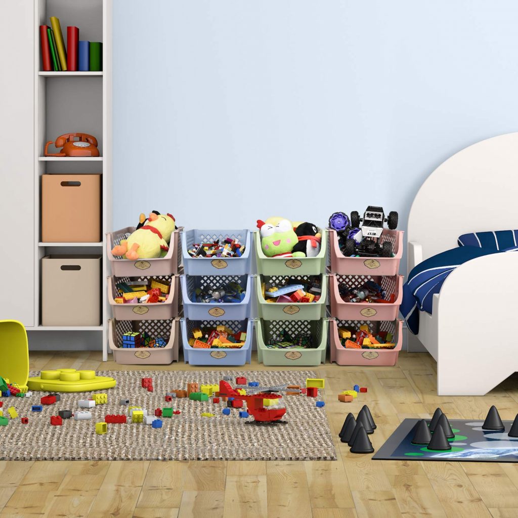 stackable bins for toys