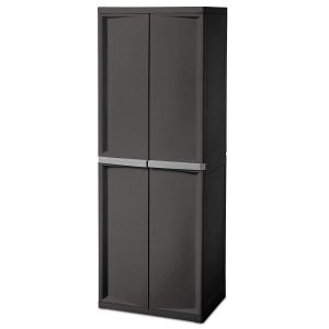 Sterilite 4 Shelf Cabinet (Flat Gray)