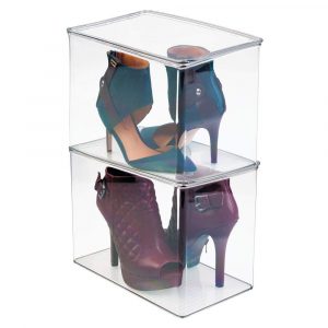 glass shoe container