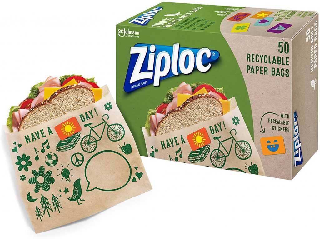 Ziploc Paper Sandwich Bags