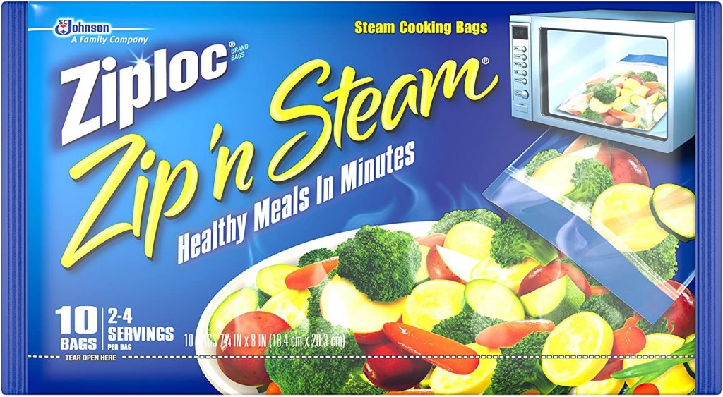 Ziploc Zip 'n Steam Meal Prep Bags