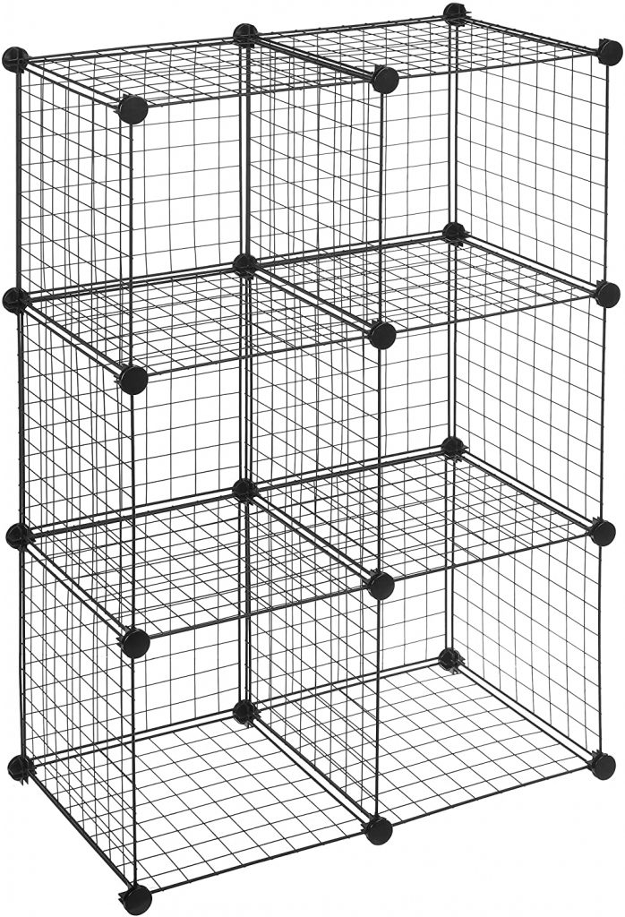 6-cube Grid Wire Shelf
