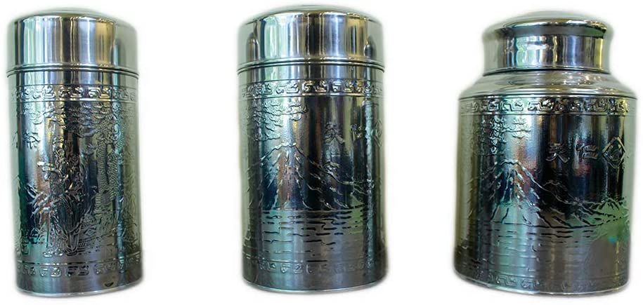 Tea Canister, Stainless Steel, Kitchen Storage