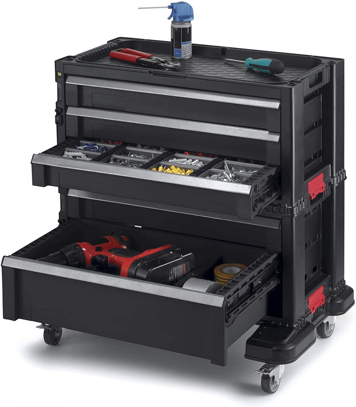 25 Rolling Storage Bins To Organize Your Tools Storables