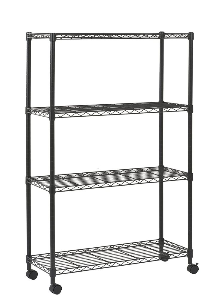 Mobile Commercial Wire Shelving