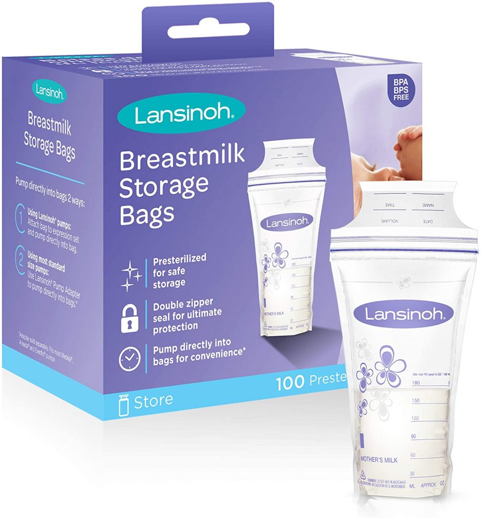 1. Lansinoh Breastmilk Storage Bags