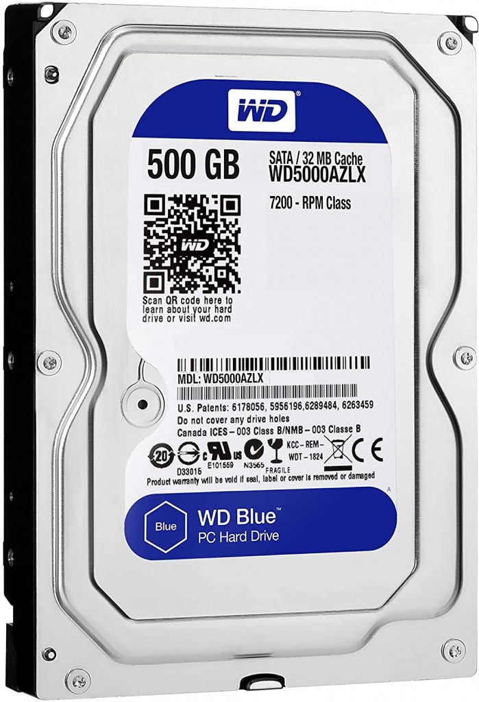 WD Blue 500GB Desktop Hard Disk Drive