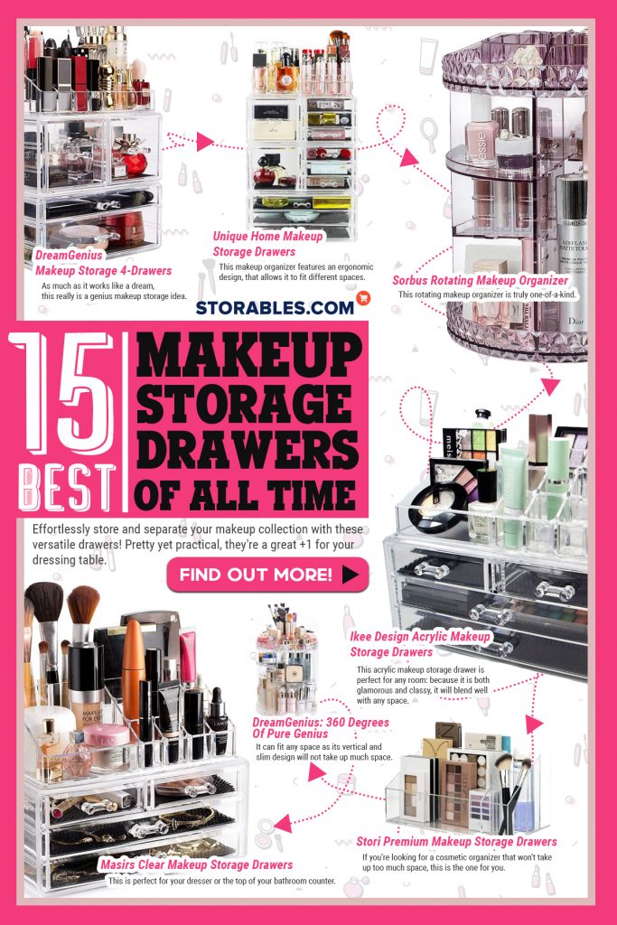 15 Best Makeup Storage Drawers Of All Time - Infographics