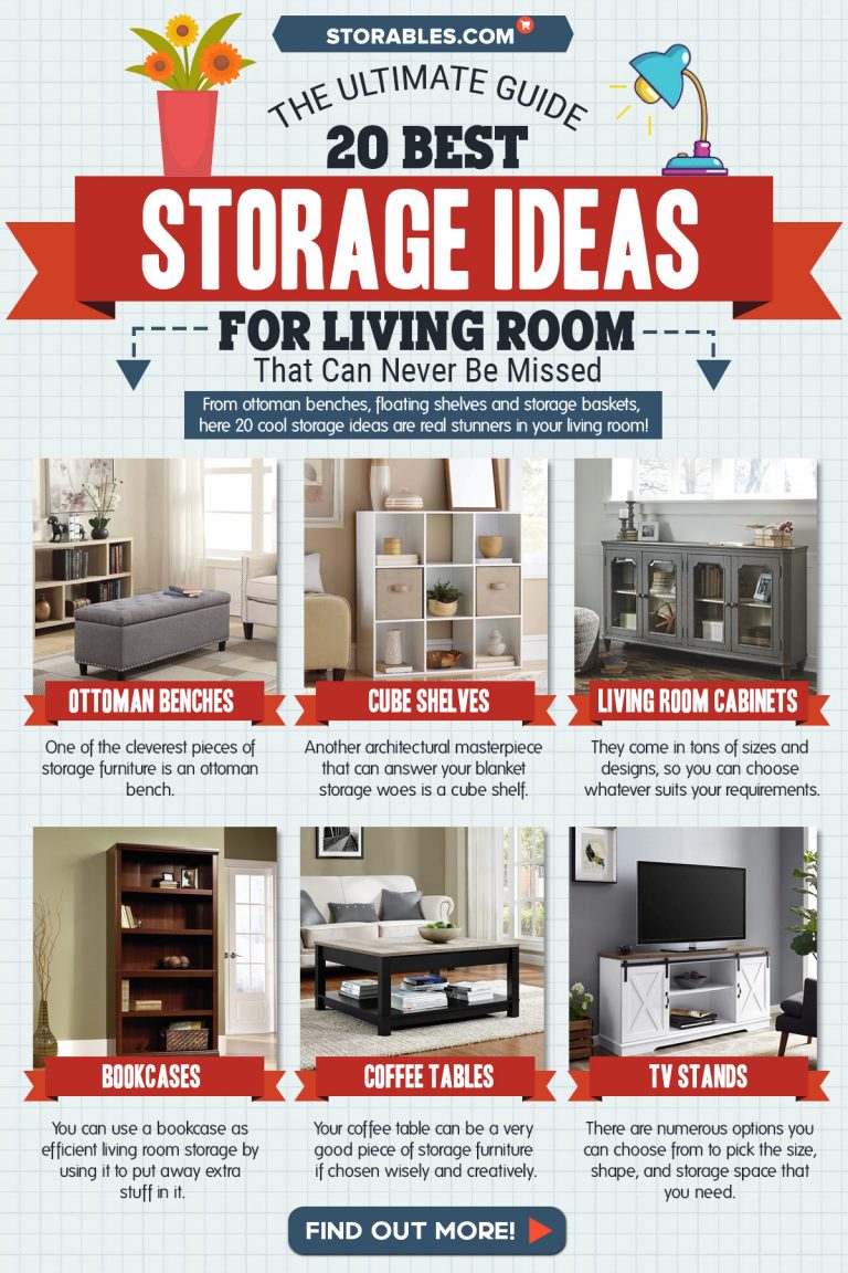 20 Best Storage Ideas For Living Room That Can Never Be Missed Storables