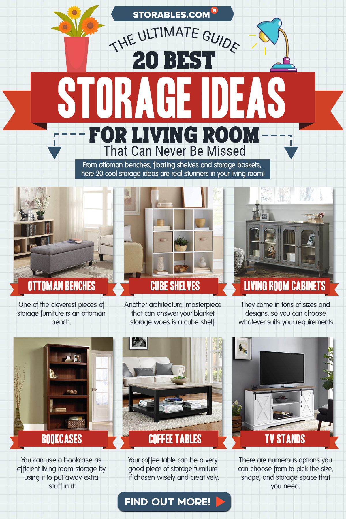 20 Best Storage Ideas For Living Room That Can Never Be Missed Storables