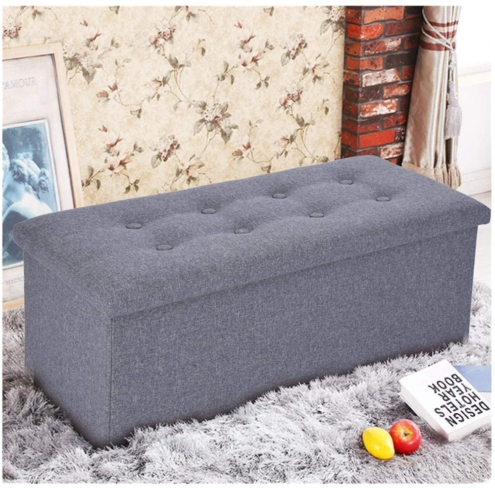 Storage Ottoman for Kids Bedroom, Ship from USA -Cnebo Linen