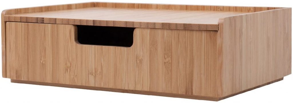Bamboo Drawer, Stackable Storage Solution for Office Products