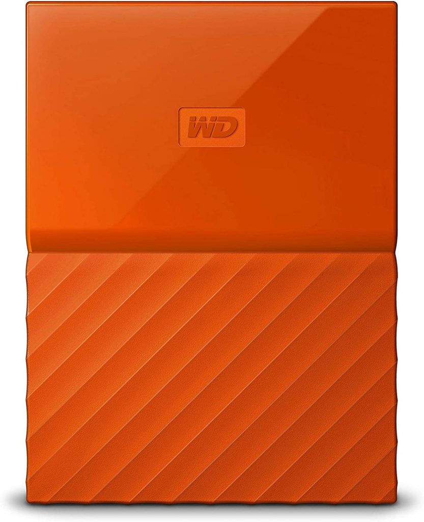 WD 4TB Orange My Passport Portable External Hard Drive
