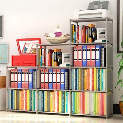  Binxin Bookshelf 4 Tier Shelf 9-Cube Cabinet Bookcase