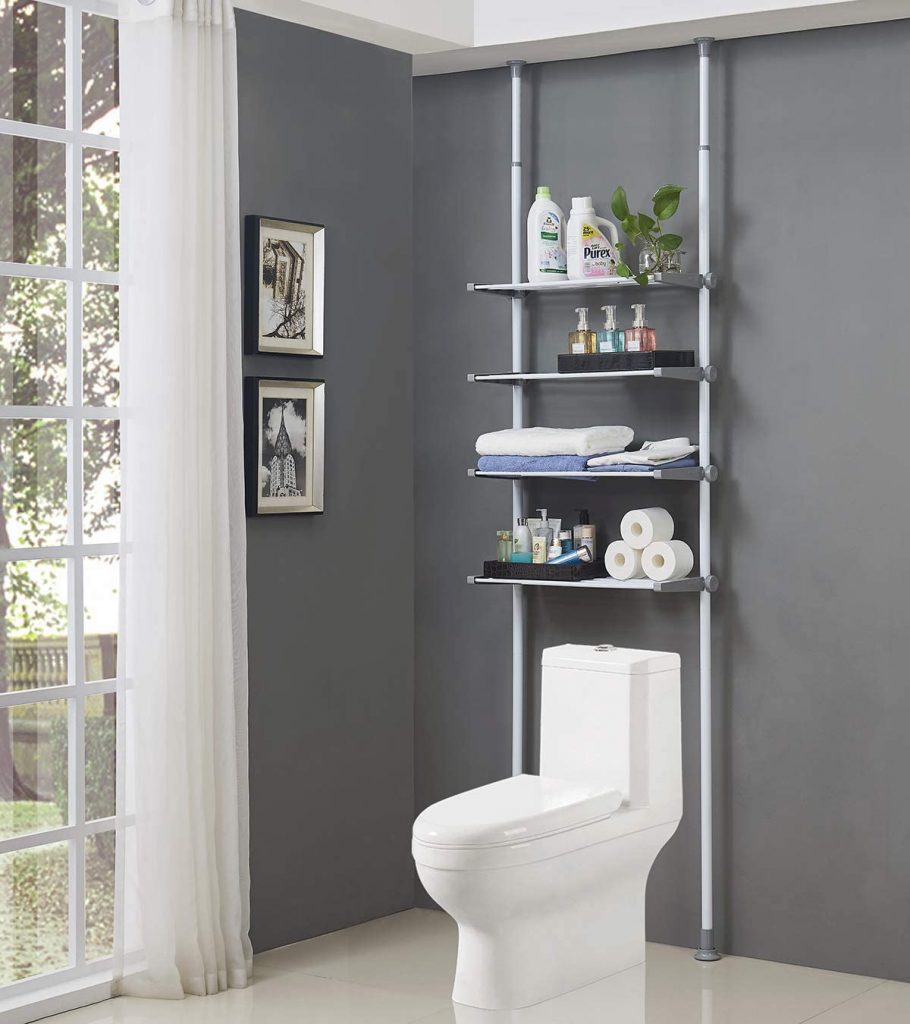 ALL ZONE 4 Tier Over Commode Shelving