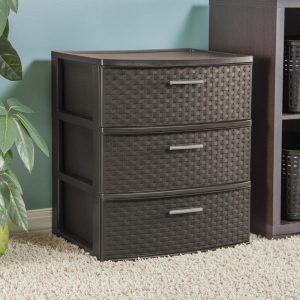 3-Drawer Wide Weave Tower