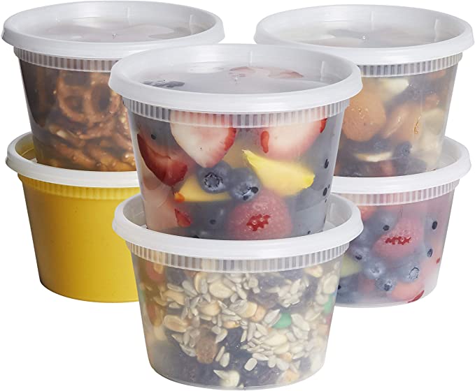 Plastic Deli Food Storage Containers With Airtight Lids