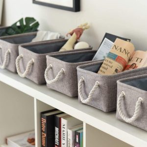 Top 25 Decorative Storage Baskets For A, Small Fabric Storage Bins For Shelves