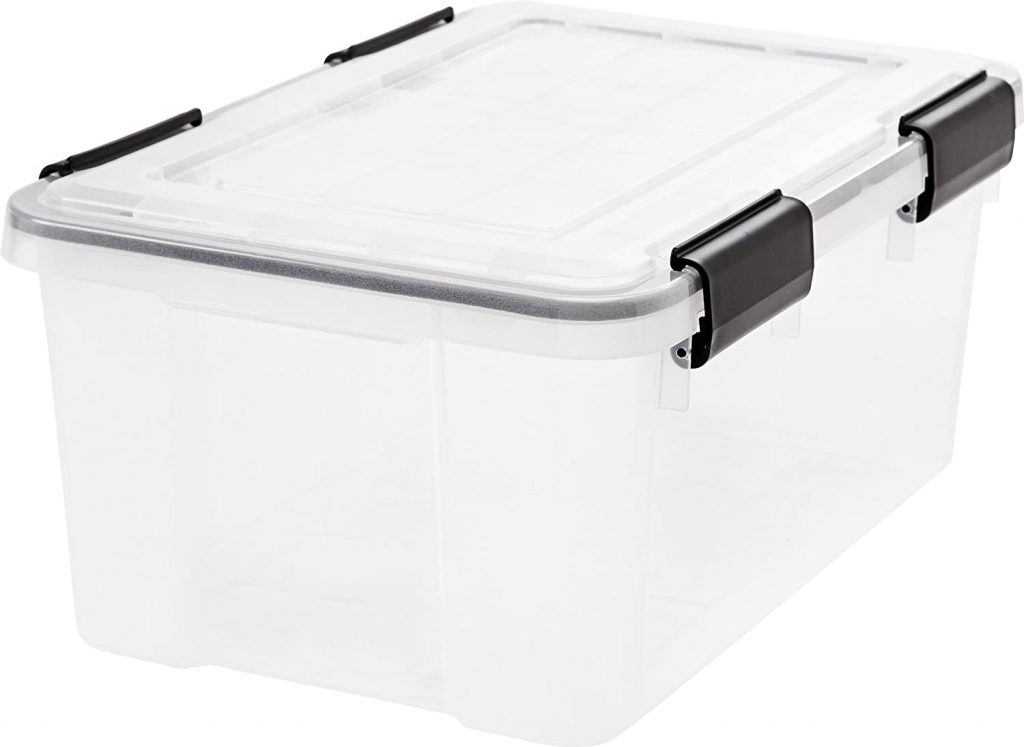 IRIS Weathertight Storage Box, 19 Quart – Clear