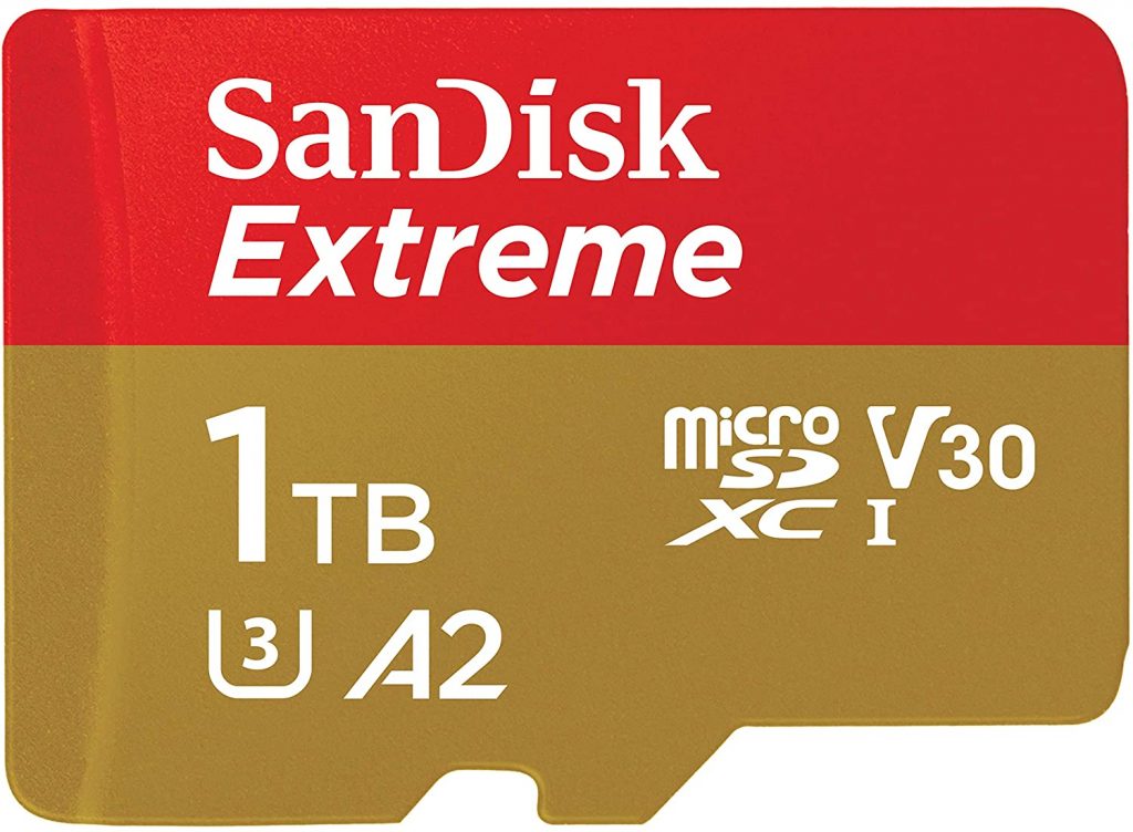 SanDisk Extreme 1TB MicroSDXC UHS-I Memory Card