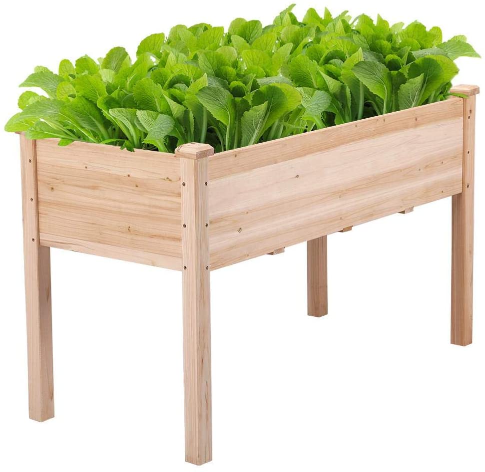 Yaheetech Wooden Raised Garden Bed Planter Box Kit