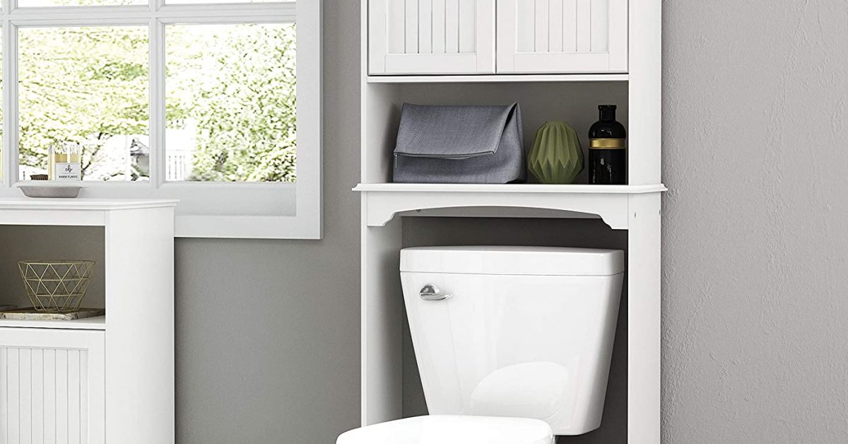 Spirich Home Bathroom Shelf Over-The-Toilet, Bathroom SpaceSaver
