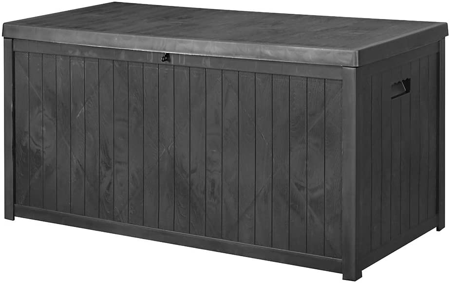 AINFOX Deck Box, Outdoor Patio Bench Box