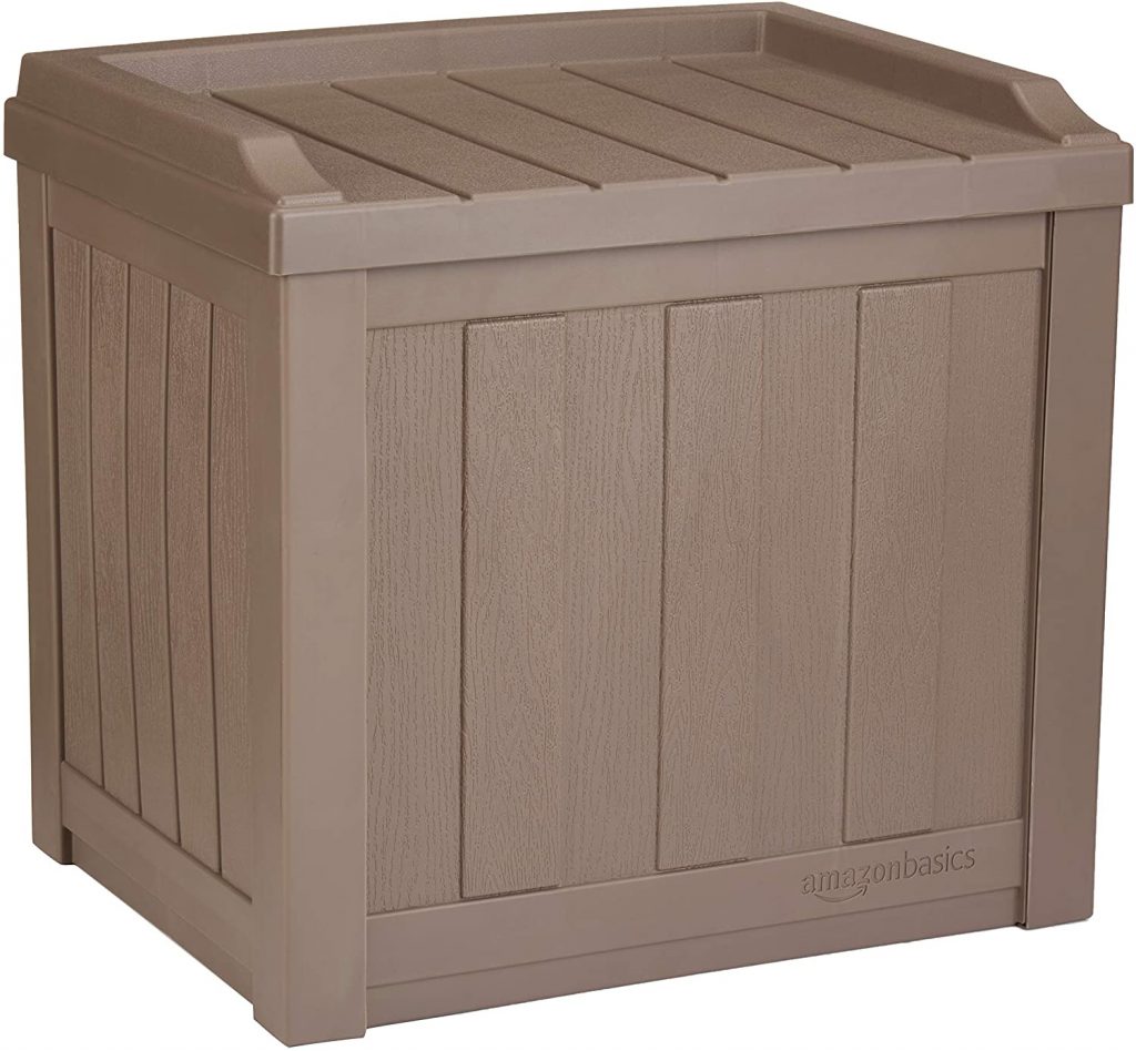AmazonBasics 22-Gallon Resin Deck Storage Box