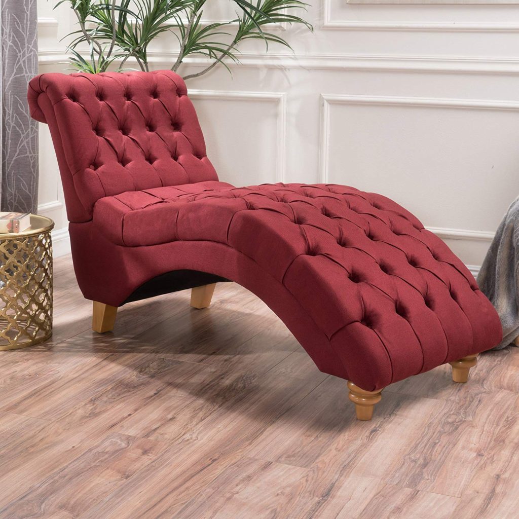 Bellanca Fabric Tufted Chaise Lounge Chair