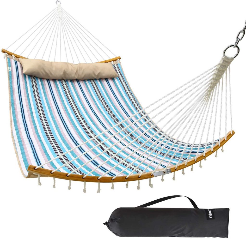 Ohuhu Double Hammock Quilted Fabric Swing