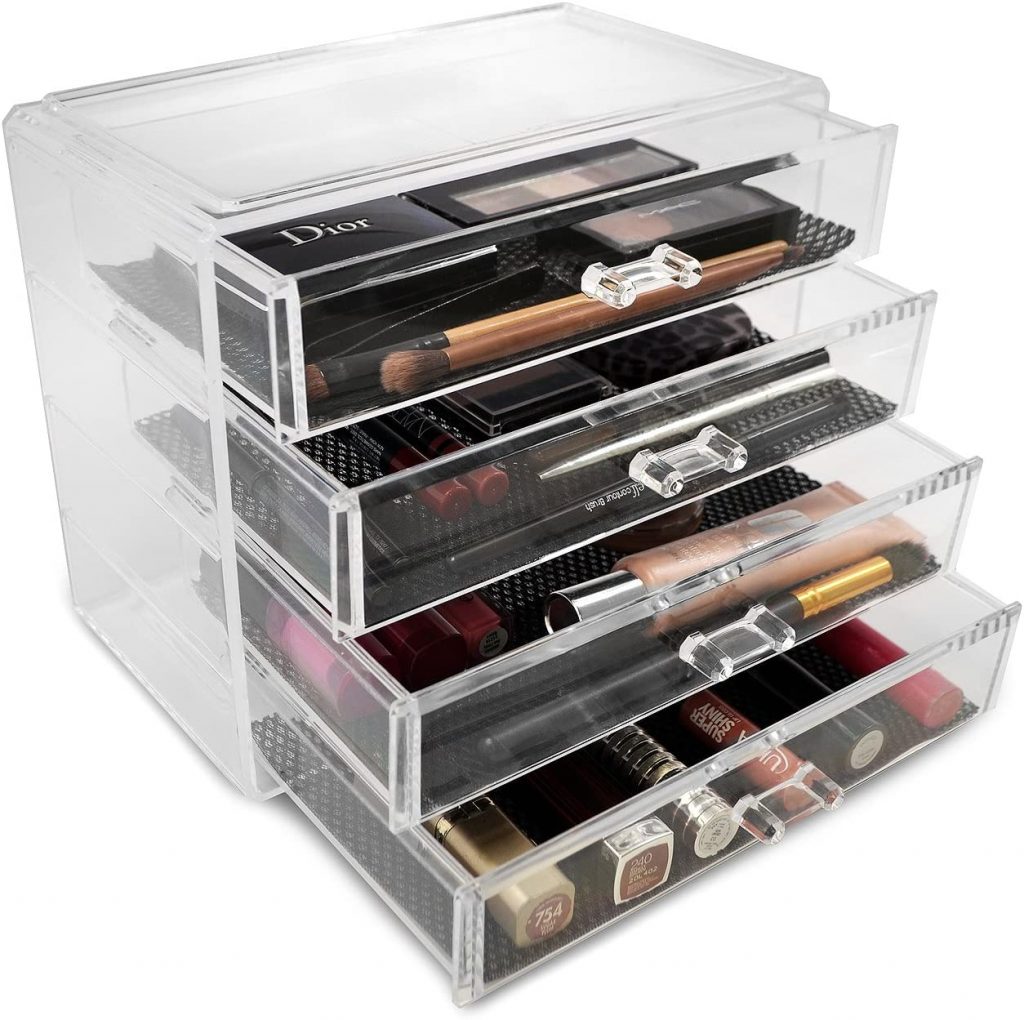 Sorbus Acrylic Cosmetics Storage Case