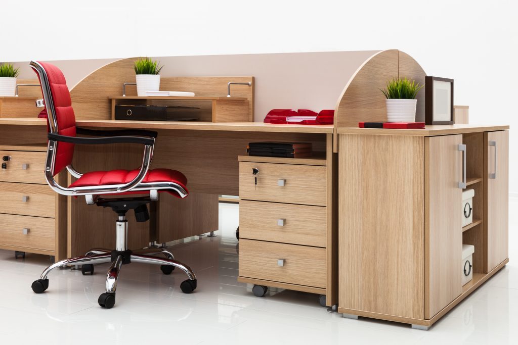 desk with storage