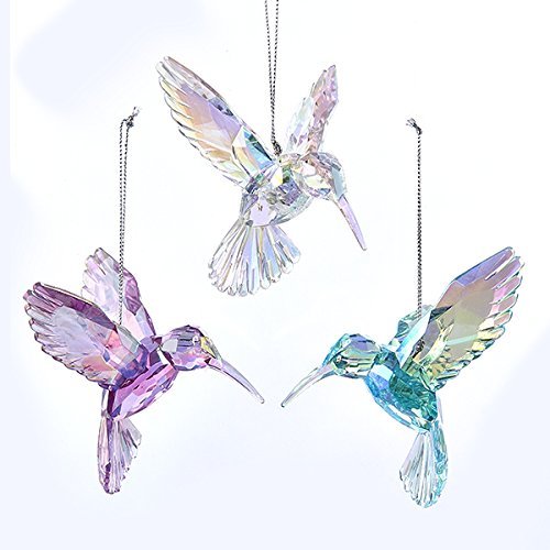 Pearlescent Hummingbird Ornaments