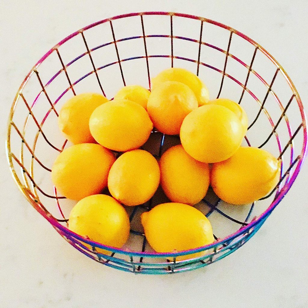 Iridescent Fruit Basket